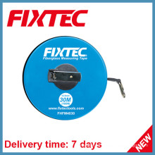 Fixtec Hand Tools Cinta de medición de fibra de vidrio, 30 m ABS Plastics